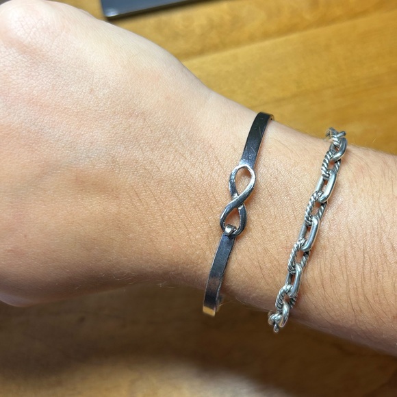 Sterling Silver Infinity Cuff - Picture 1 of 4